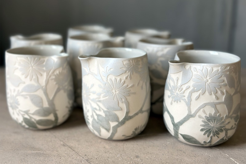 Etched Pottery